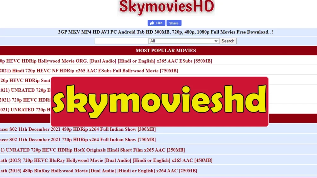 Skymovieshd – Full HD Movies Download, Latest Bollywood & Hollywood Movies at Skymovies hd Illegal Website